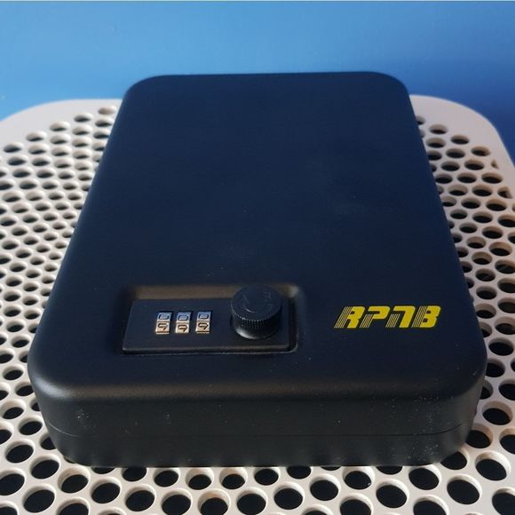 A Metal Combination Lock Box, Solid Steel Gun Safe with 3 Digits Combinati… - Picture 3 of 11